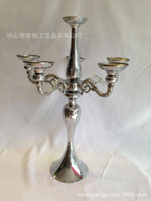 婚庆道具批发 酒店用品 6头烛台 浪漫家居装饰 婚礼产品 本创